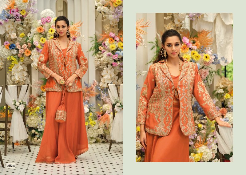 Belina By Eba Chinon With Emboidery Designer Indo Western 